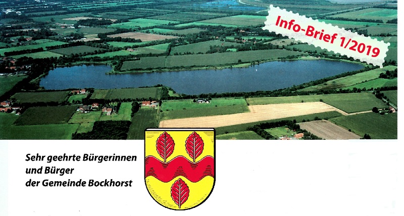 Info-Brief 1/2019 der Gemeinde Bockhorst