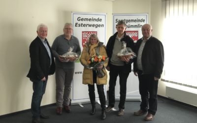 Gemeinde Esterwegen bedankt sich bei DIZ-Mitarbeitern