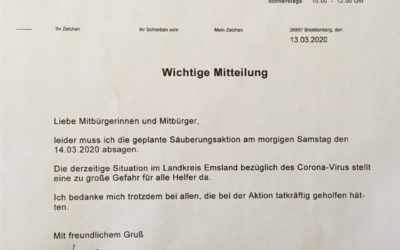 Müllsammelaktion fällt aus