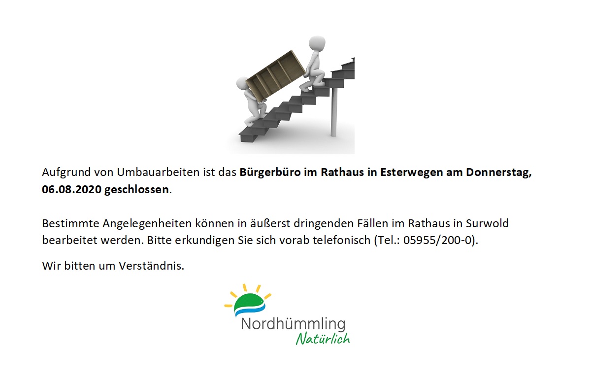 2020-08-06 Bürgerbüro geschlossen