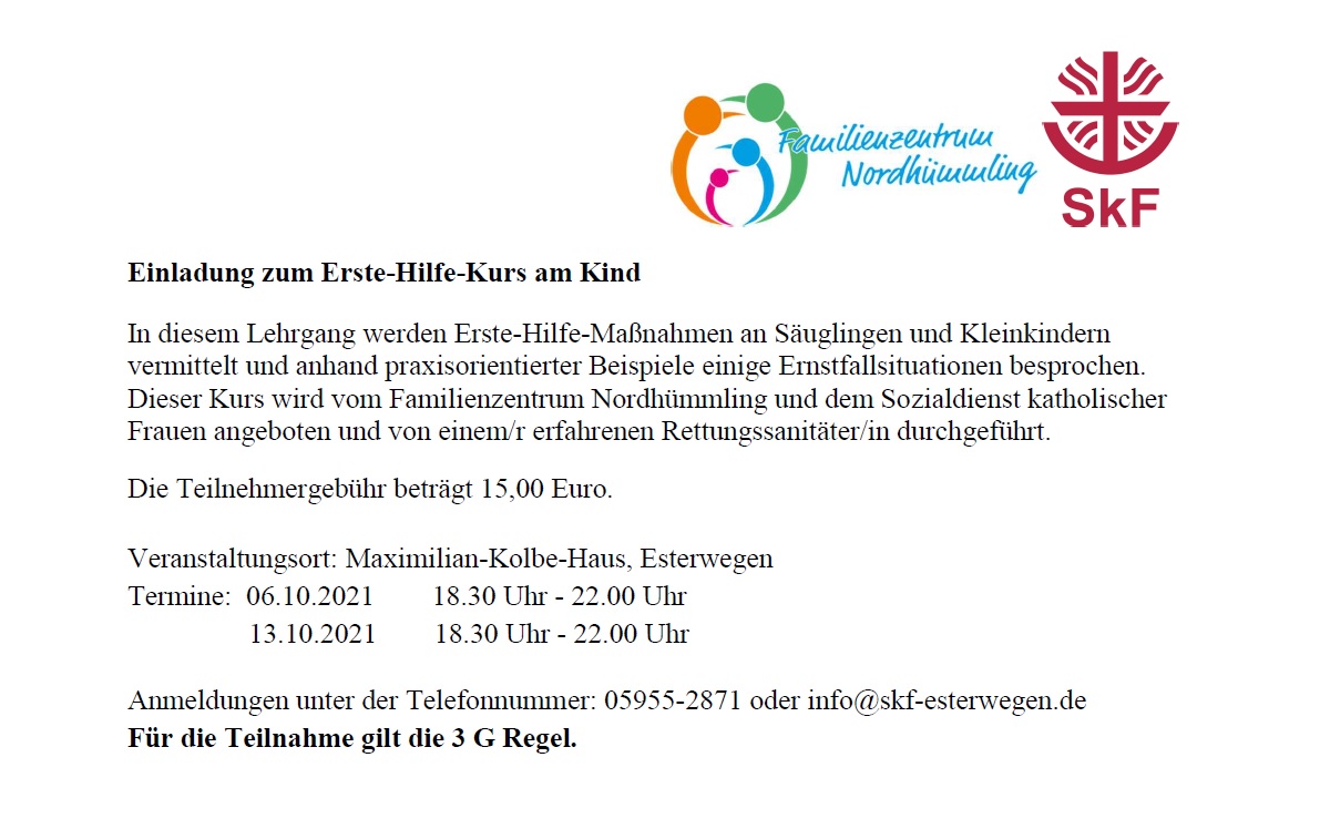 Erste Hilfe am Kind - Ortsverein Augustdorf e.V.