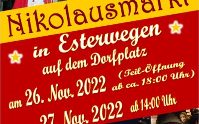 Nikolausmarkt Esterwegen am 26. und 27. November 2022