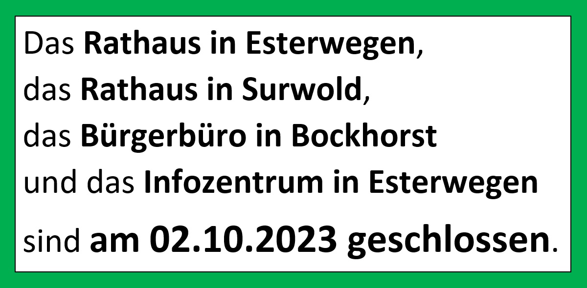 Schließung 23-10-02