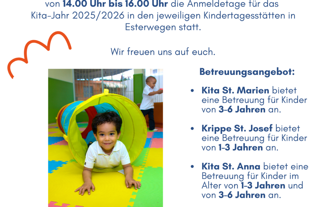 Anmeldetage für die Kindertagesstätten in Esterwegen