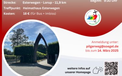 Anpilgern auf dem Hümmlinger Pilgerweg am 22. März 2025