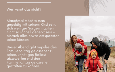 Themenabend im Familienzentrum Nordhümmling: Gelassenheit in der Erziehung